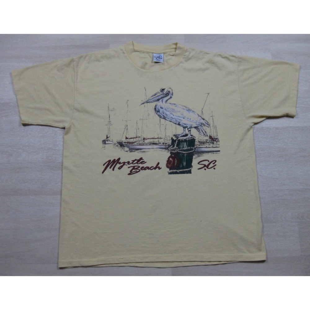 Vintage 90s Souvenir T-Shirt (XL) Myrtle Beach North Carolina Single‎ Stitch